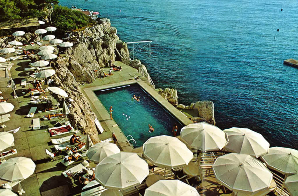 The rock pool at Hotel du Cap-Eden-Roc, 1960s (courtesy of Oetker Collection