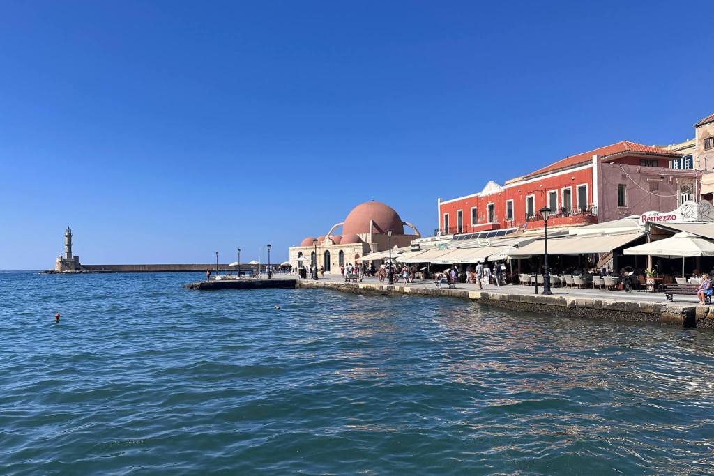 postcard from chania, crete in greece 