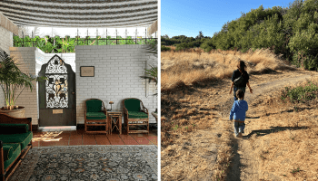 Family road trip on the California coast