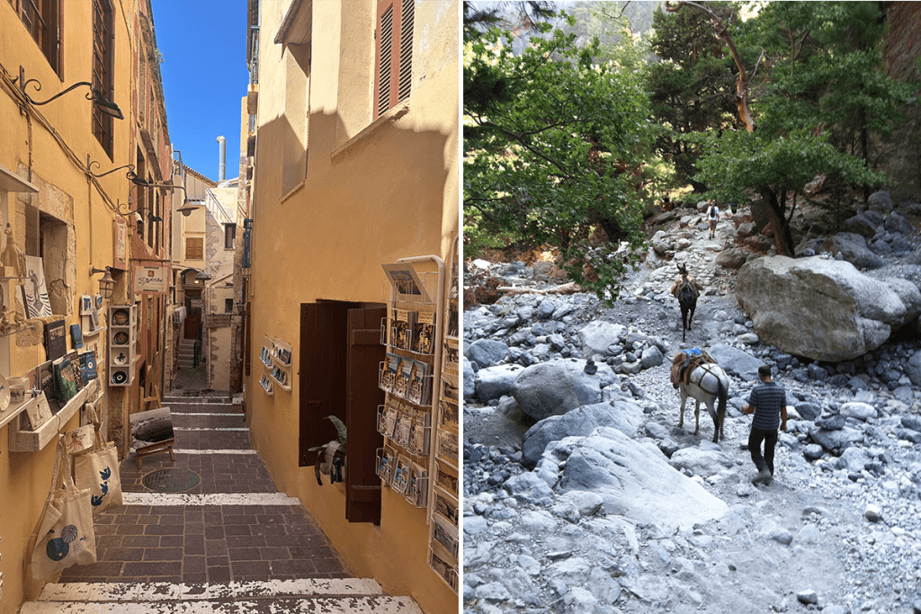 postcard from chania, crete in greece 