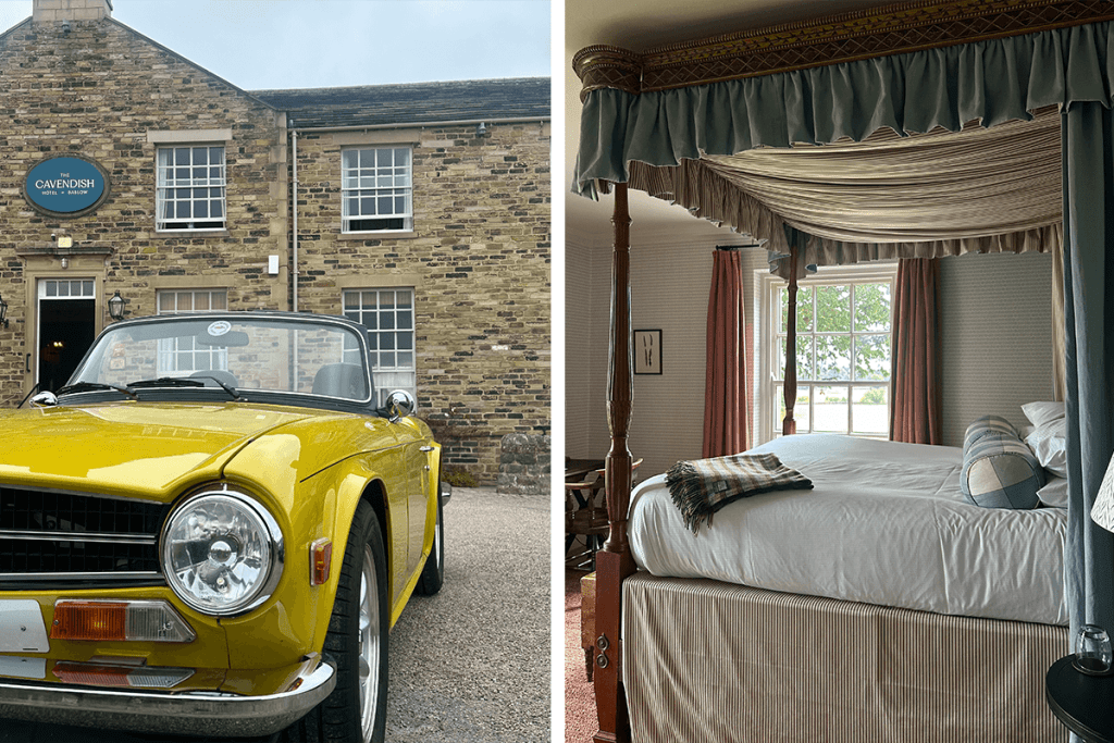 postcard from the chatsworth estate in derbyshire uk